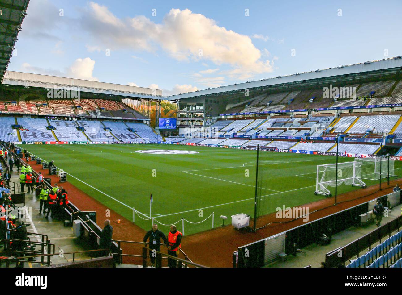 Ground View inside the Stadium and Holte End ahead of the Aston Villa FC v Bologna FC 1909 UEFA Champions League Round 1 match at Villa Park, Birmingham, England, United Kingdom on 22 October 2024 Credit: Every Second Media/Alamy Live News Stock Photo