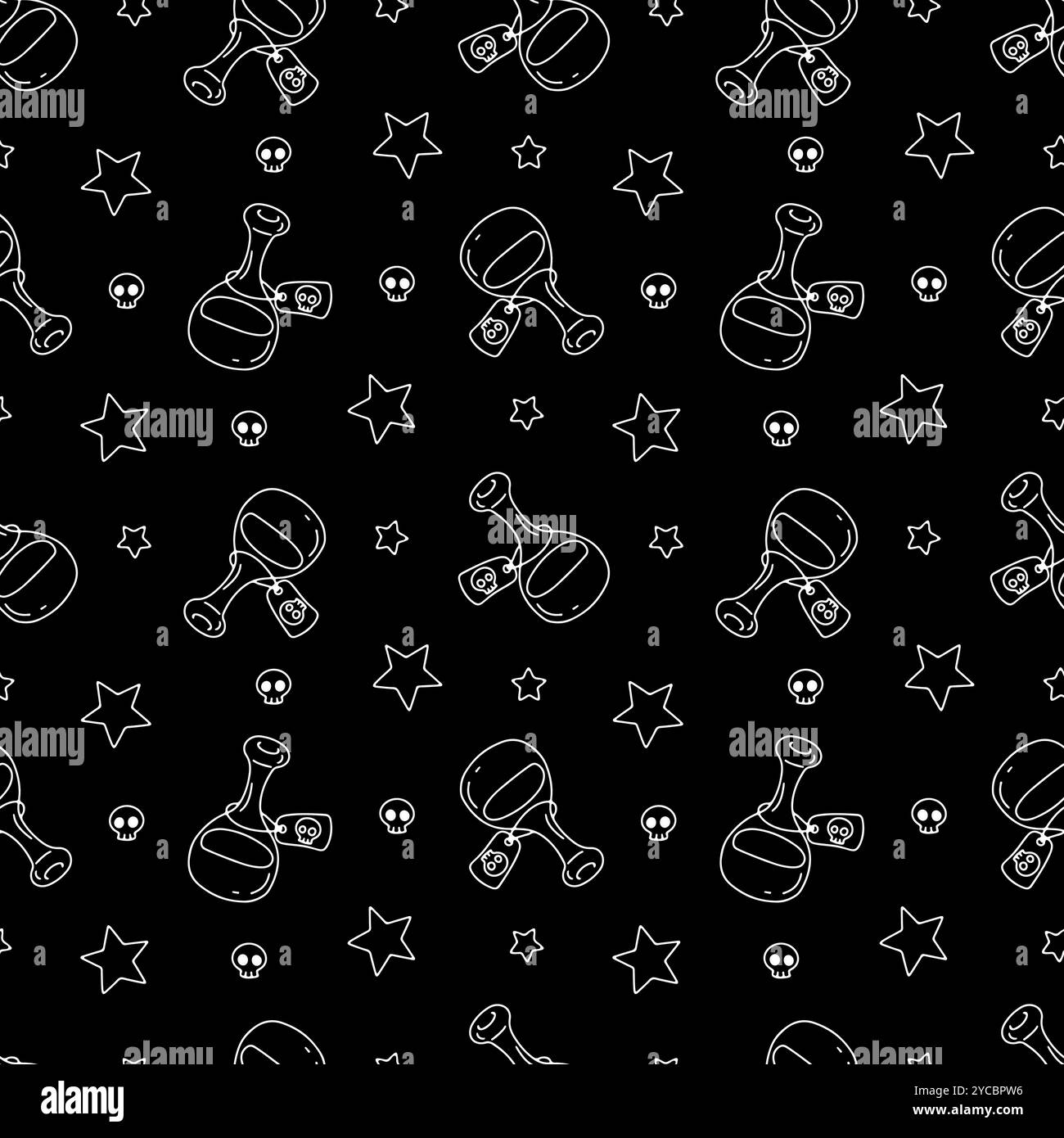 Cute witch potion Black and White Stock Photos & Images - Alamy