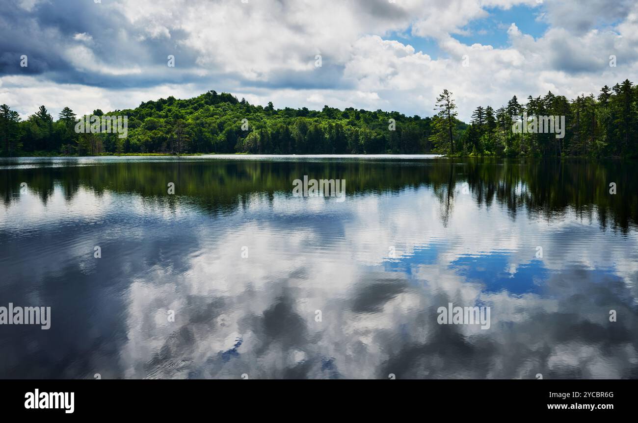 Cranberry Lake in the Adirondack mountains, upstate New York, United States Stock Photo
