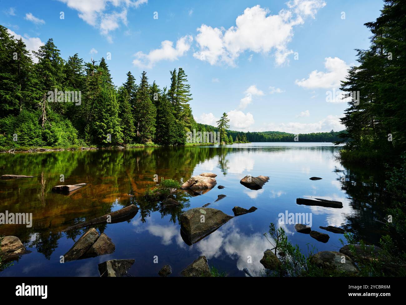 Cranberry Lake in the Adirondack mountains, upstate New York, United States Stock Photo