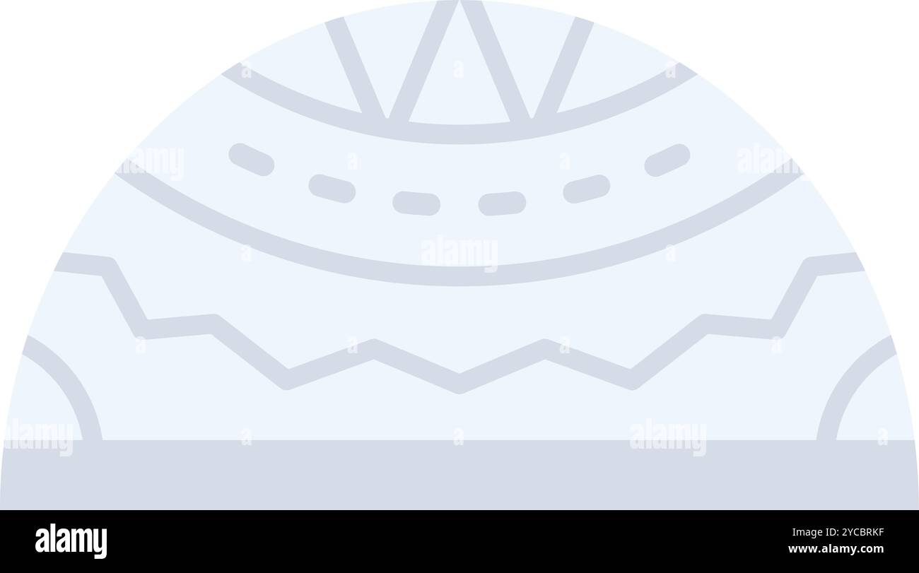 Skullcap icon vector image. Suitable for mobile application web application and print media. Stock Vector
