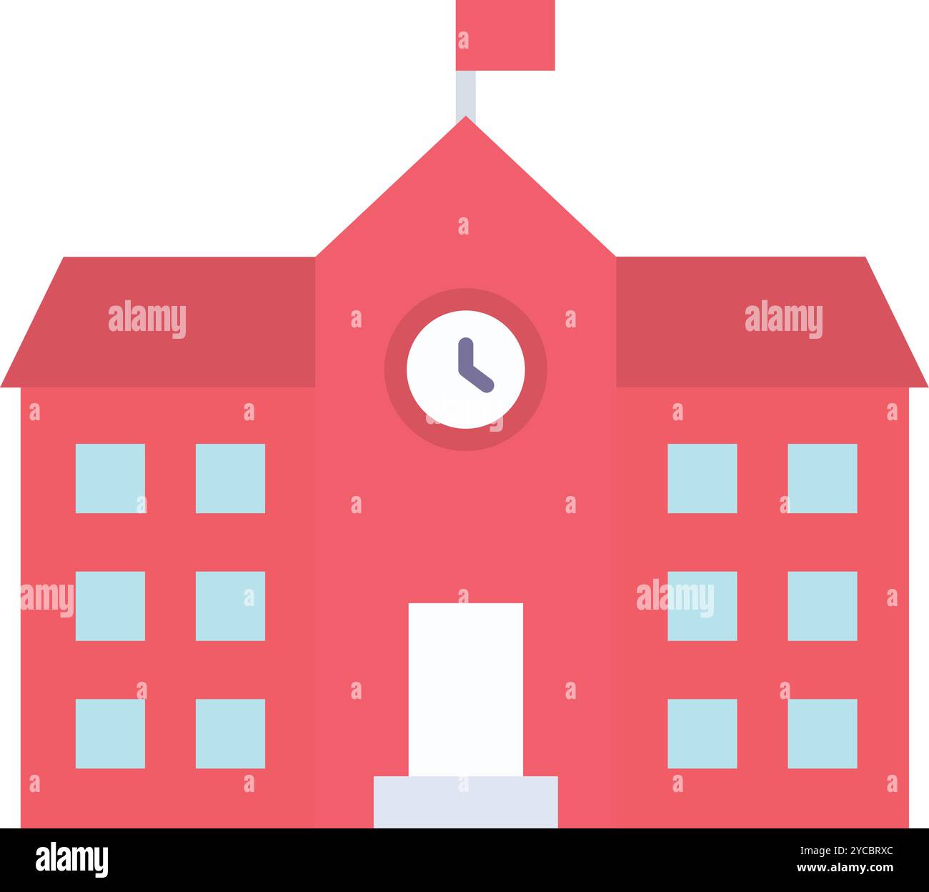 School icon vector image. Suitable for mobile application web application and print media. Stock Vector