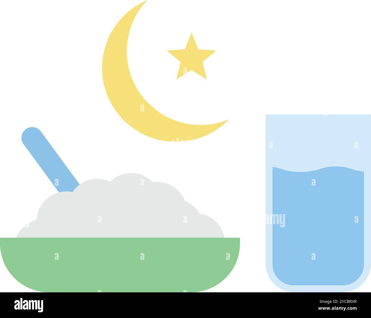 Sehar icon vector image. Suitable for mobile application web application and print media. Stock Vector