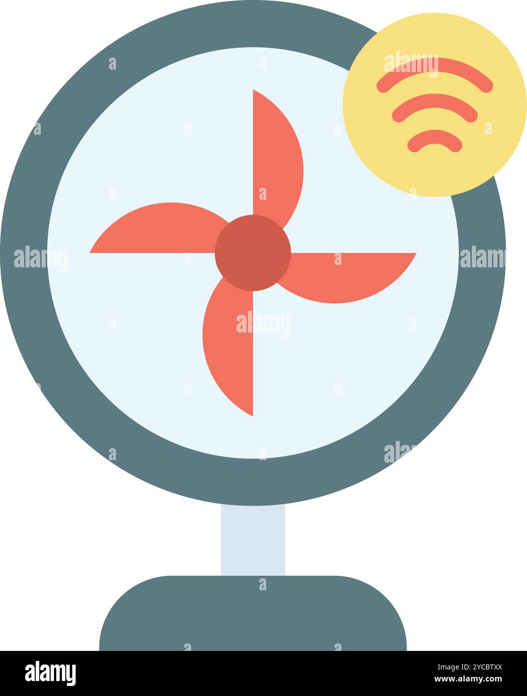 Smart Fan icon vector image. Suitable for mobile application web application and print media. Stock Vector