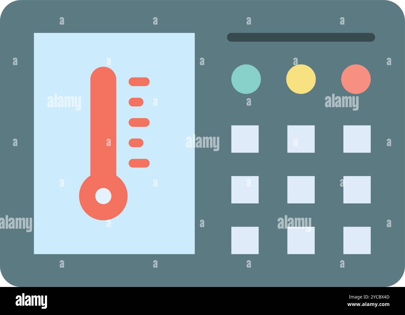 Thermostat icon vector image. Suitable for mobile application web application and print media. Stock Vector