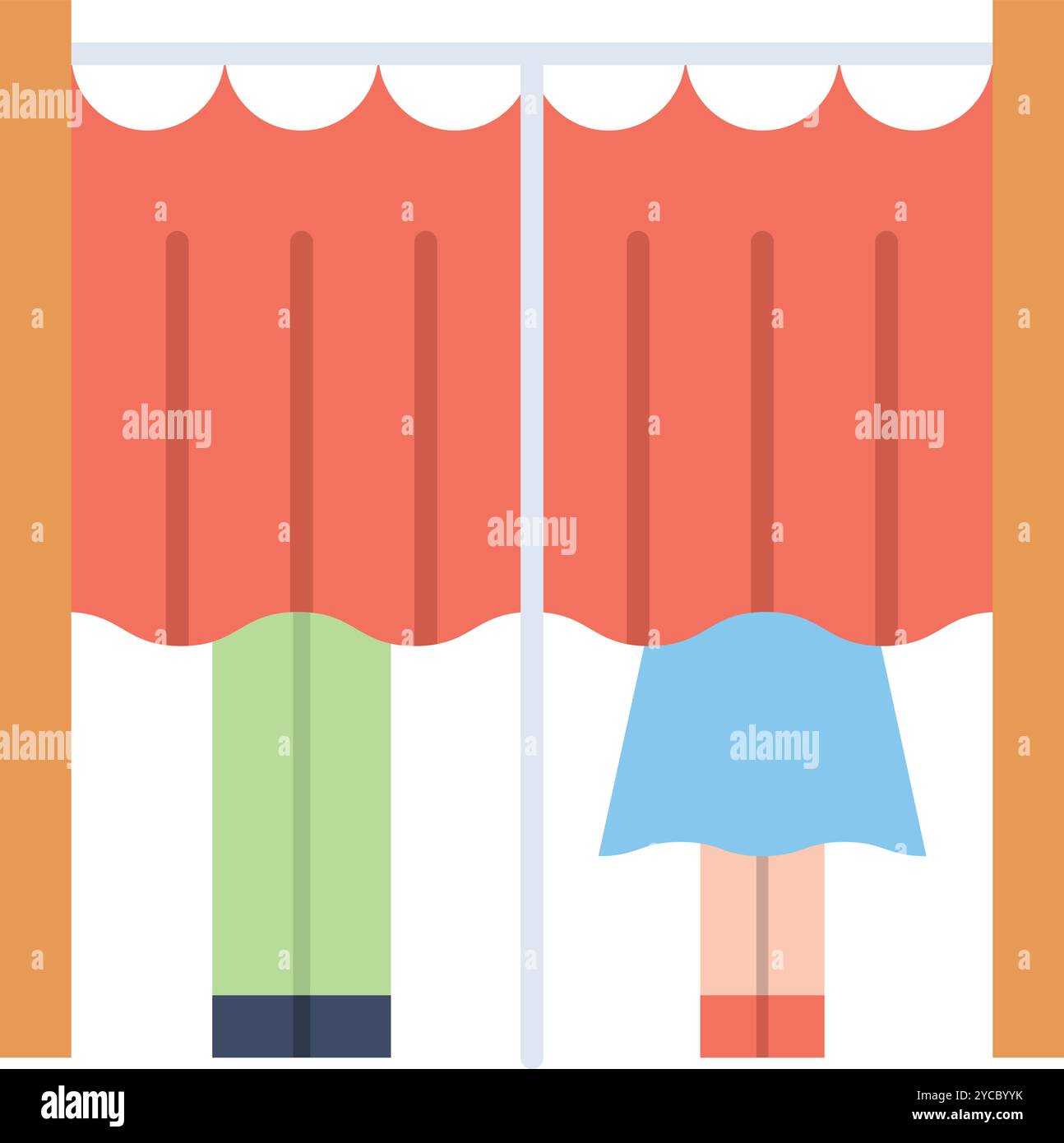Voting Booth icon vector image. Suitable for mobile application web application and print media. Stock Vector
