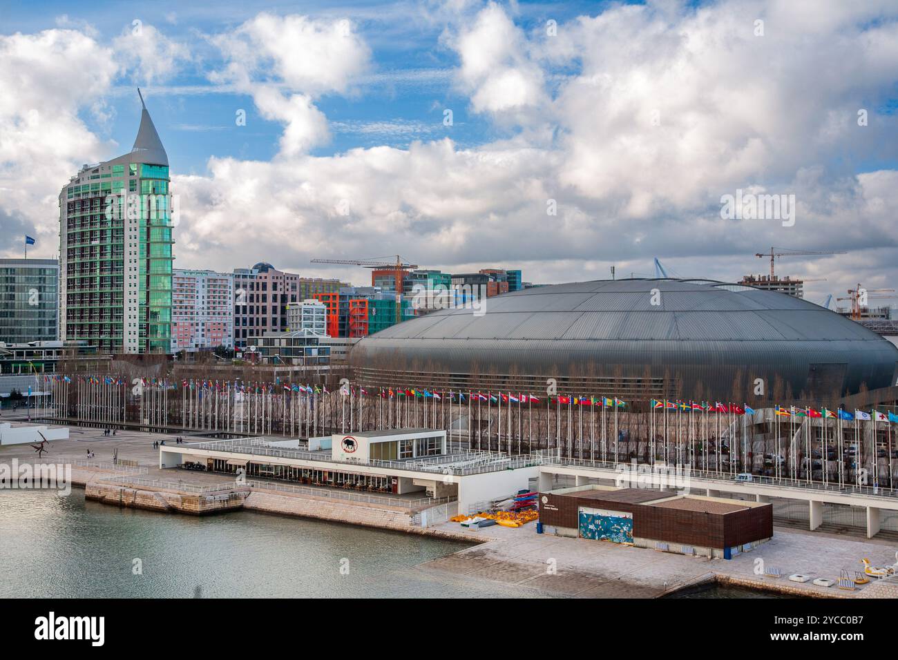 A stunning capture of Parque das Nacoes featuring the iconic MEO Arena ...