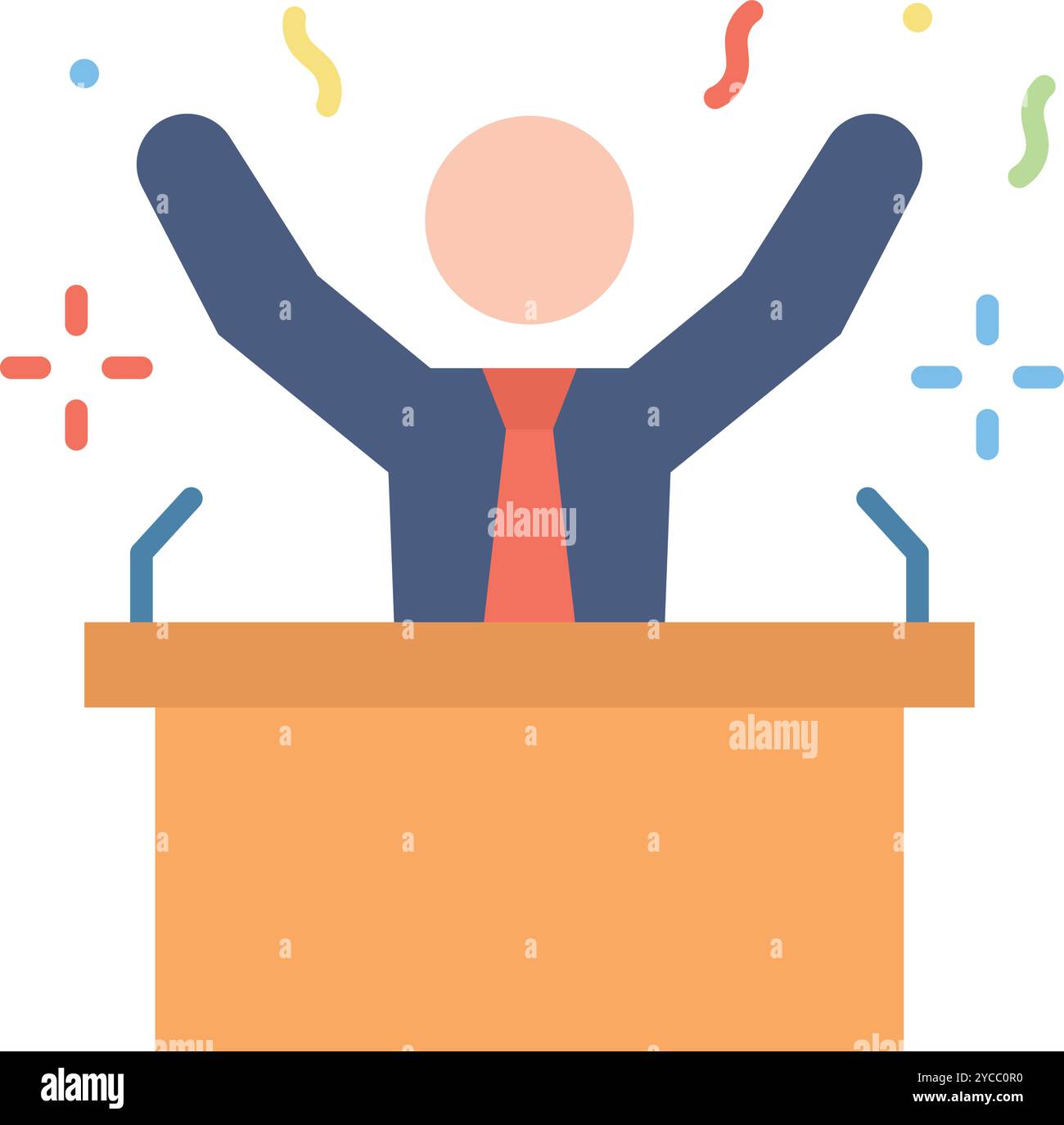 Winner icon vector image. Suitable for mobile application web application and print media. Stock Vector