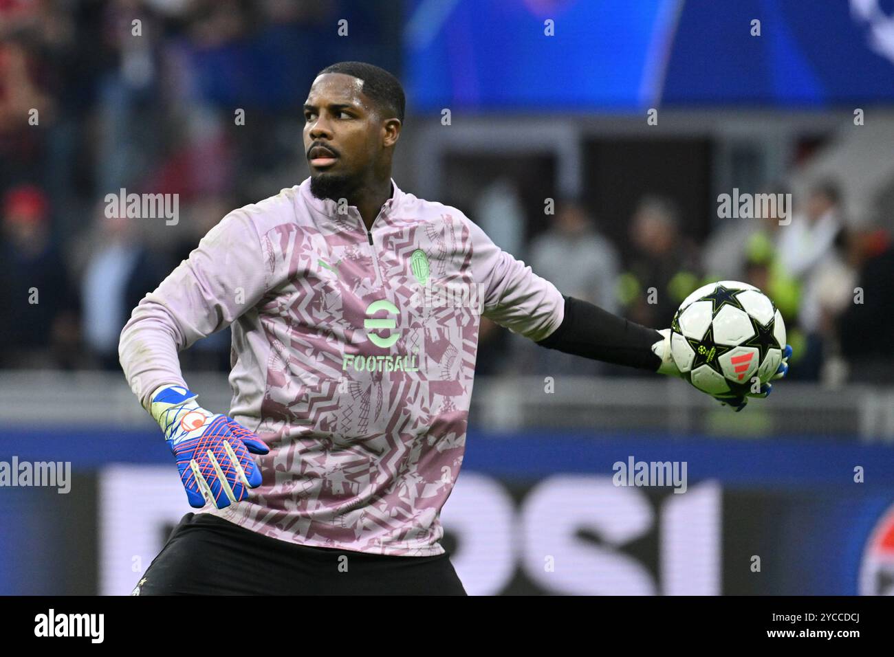 Mike Maignan of A.C. Milan during the UEFA Champions League 2024/25 ...