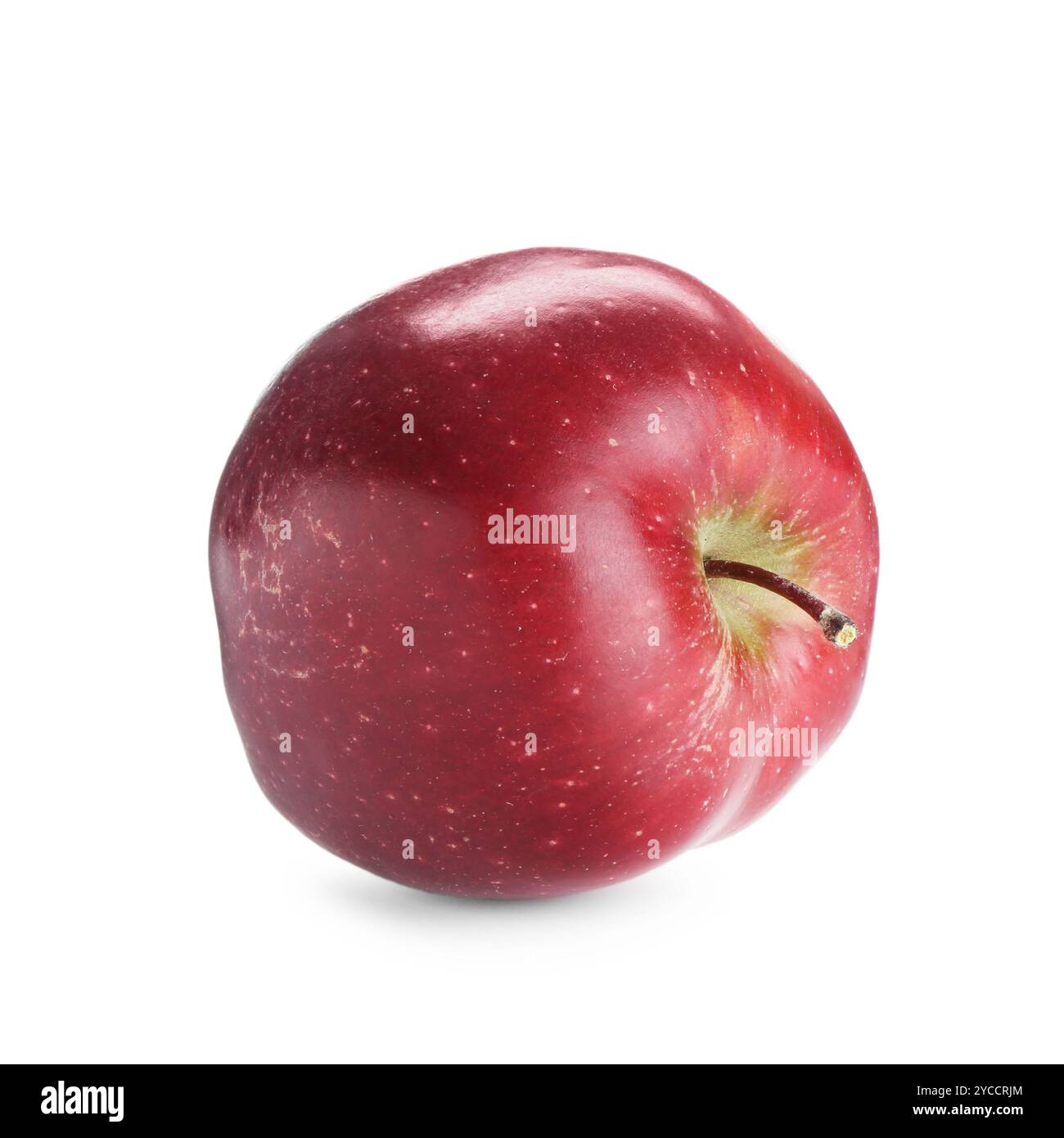One fresh red apple isolated on white Stock Photo - Alamy