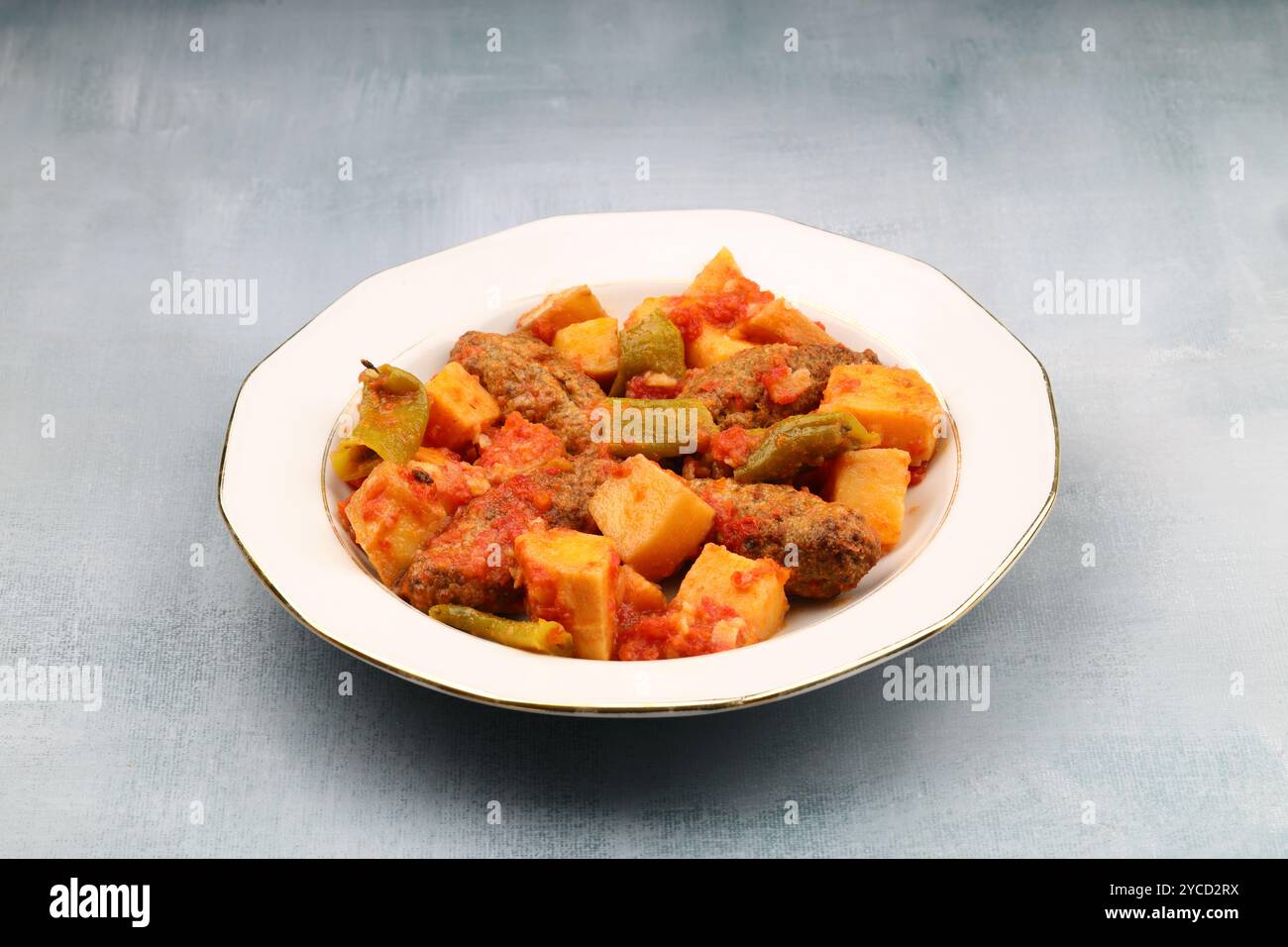 Traditional Homemade Turkish Food Kofte - Kofta with Tomato Sauce and ...