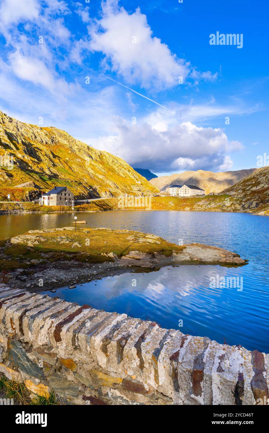 Colle del Gran San Bernardo, Valle d'Aosta, Italy Stock Photo