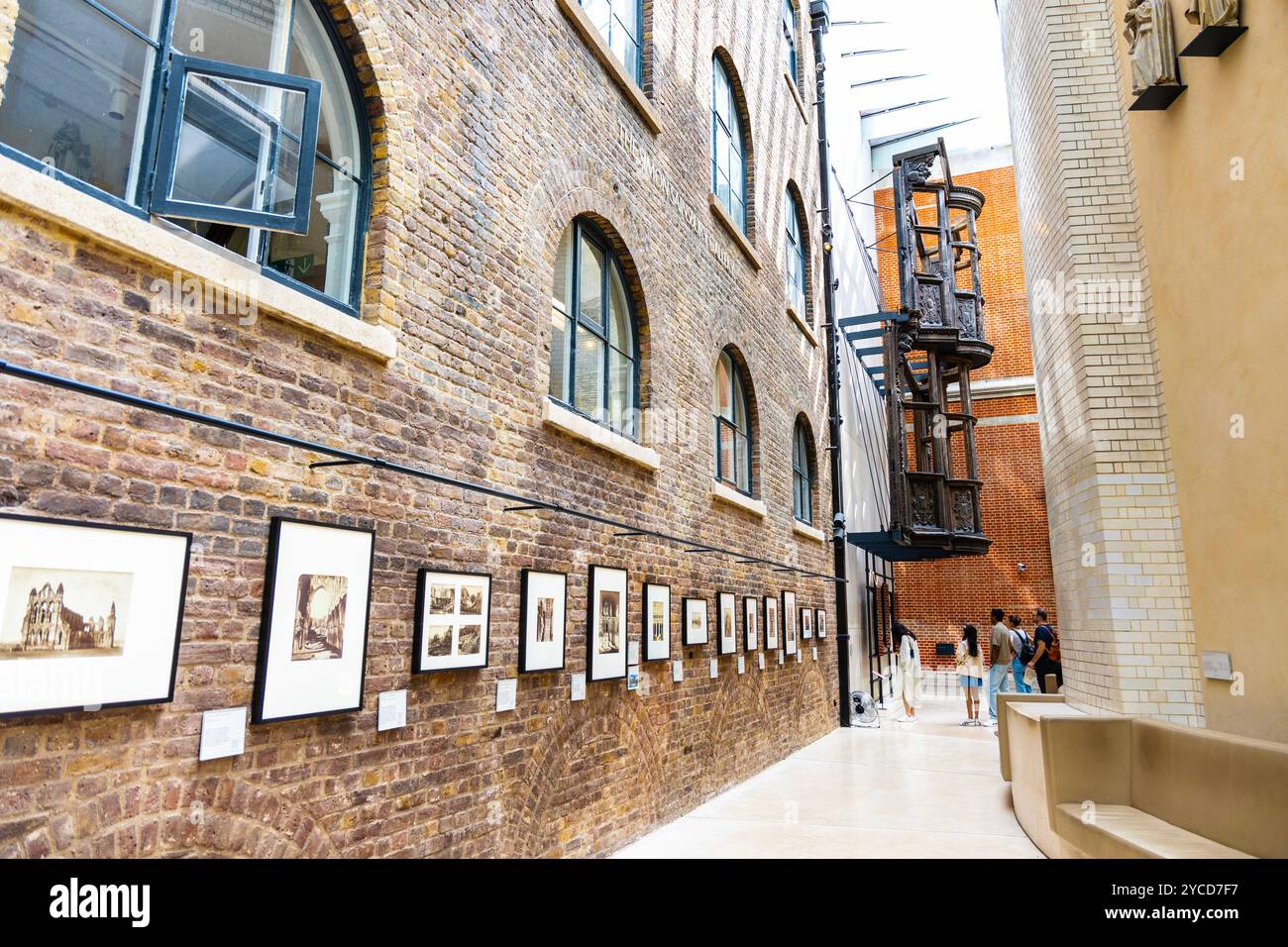 Interior of Victoria & Albert Museum Daylit Gallery holding medieval ...