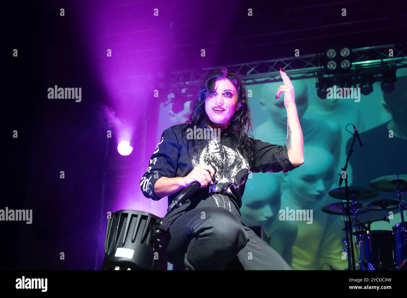 Cristina Scabbia of Lacuna Coil performing at SWG3, Glasgow 21st