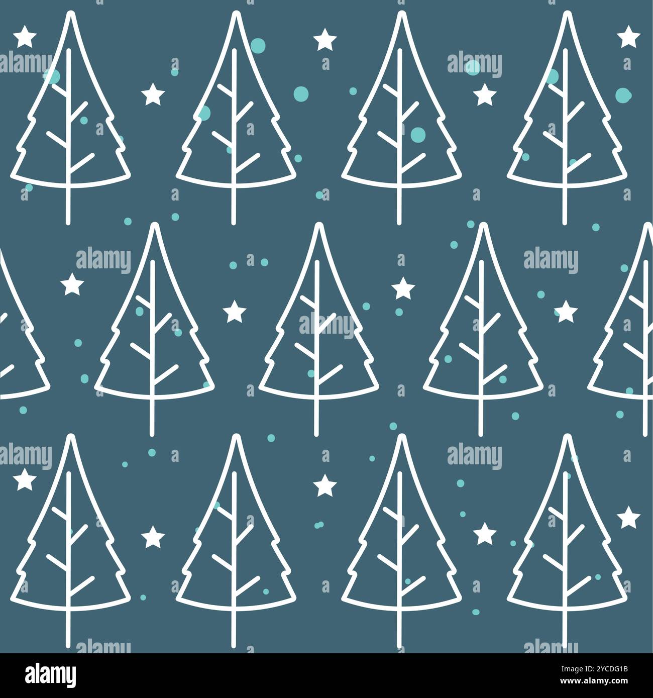 Winter tree icons Pattern background Vector Stock Vector Image & Art ...