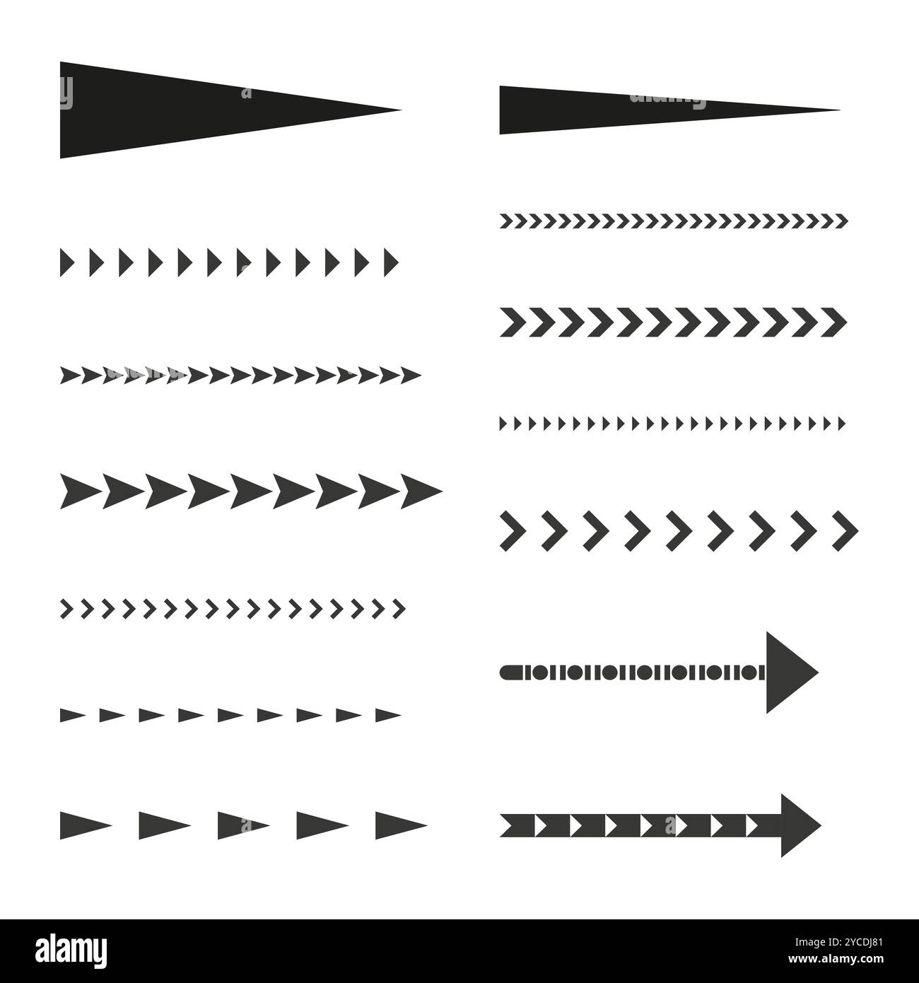 Arrow arrows black collection hi-res stock photography and images - Alamy