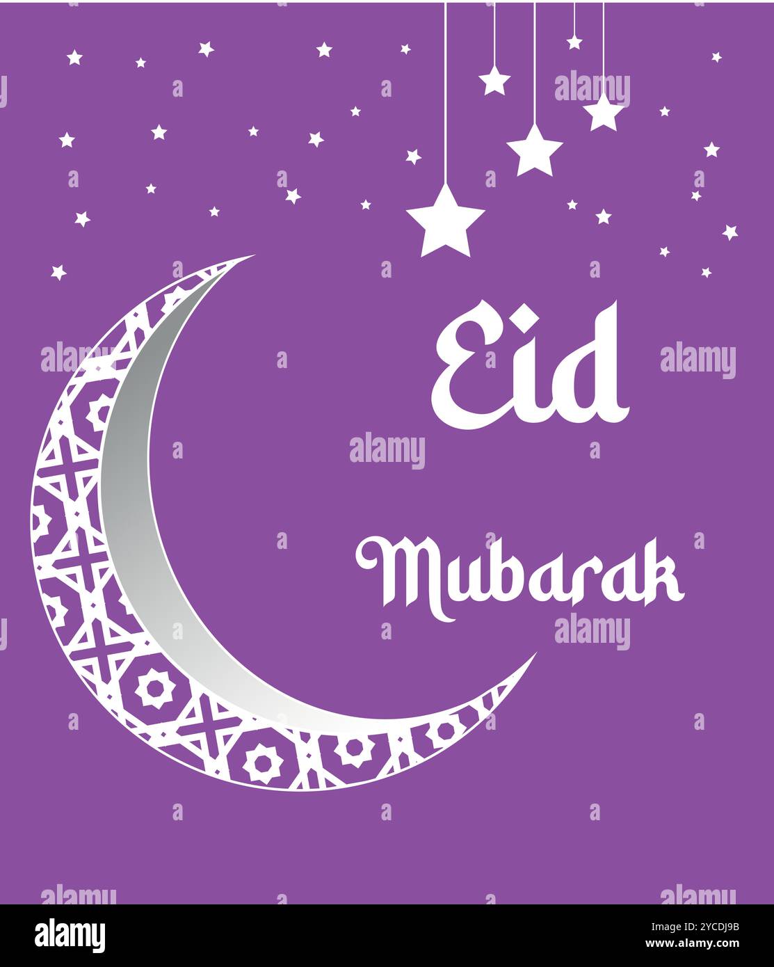 Eid Mubarak greeting Stock Vector