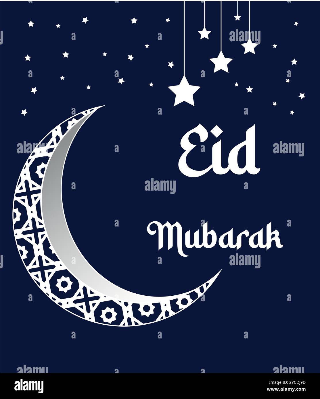 Eid Mubarak greeting Stock Vector
