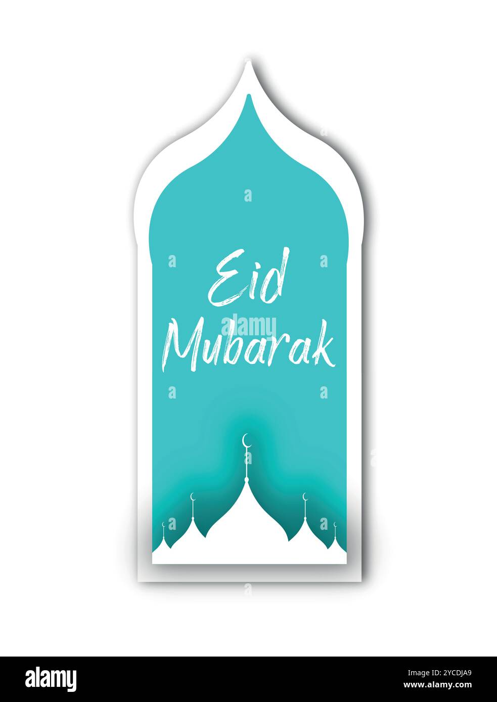 Eid Mubarak greeting Stock Vector