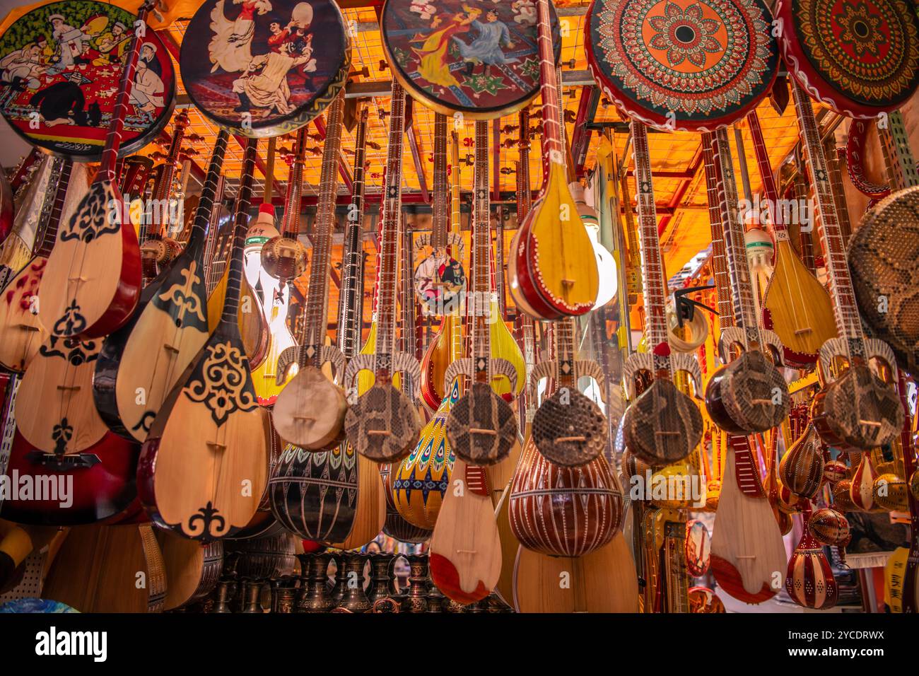 Traditional Uighur musical instruments in Urumqi International Grand ...
