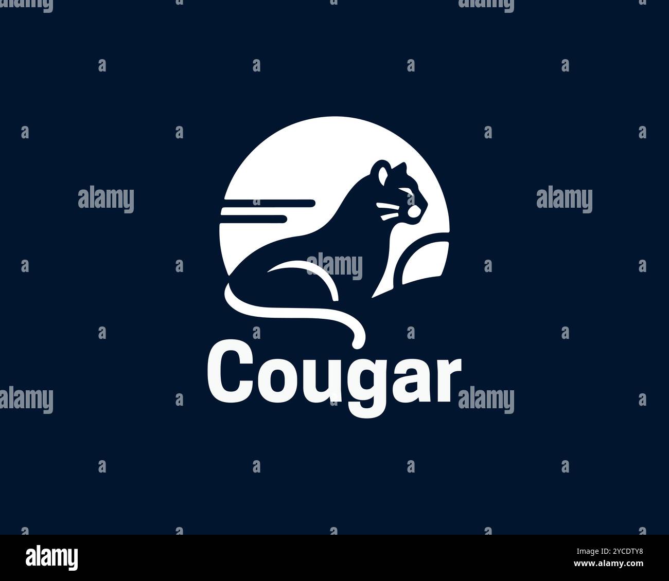 Cougar Logo Design Vector Illustration Stock Vector Image & Art - Alamy