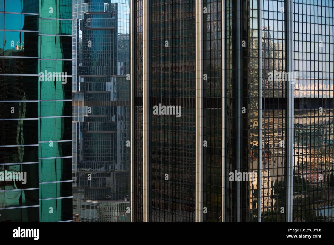 High rise buildings on Central in Hong Kong Stock Photo - Alamy