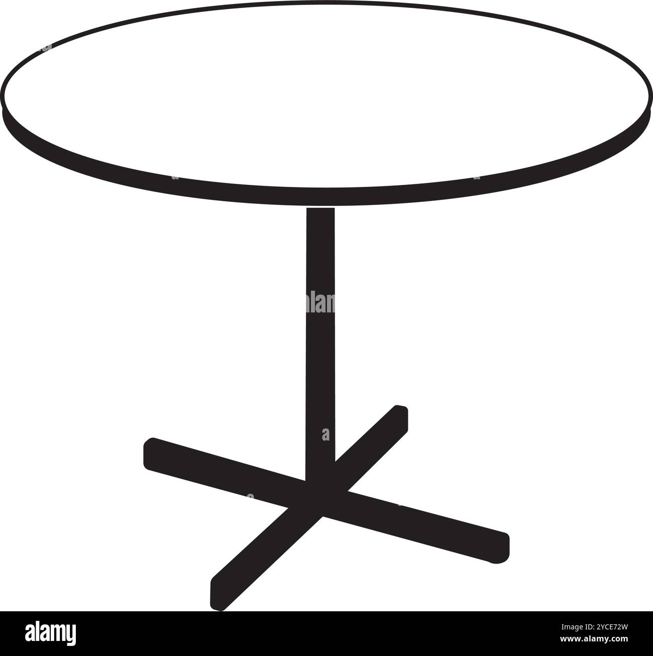minimalist round table icon vector illustration symbol design Stock ...