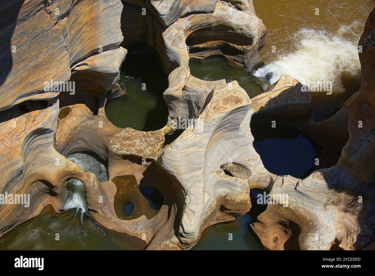 South Africa, Africa, Bourke's Luck Potholes, rocky landscape, Mpumalanga, Africa Stock Photo