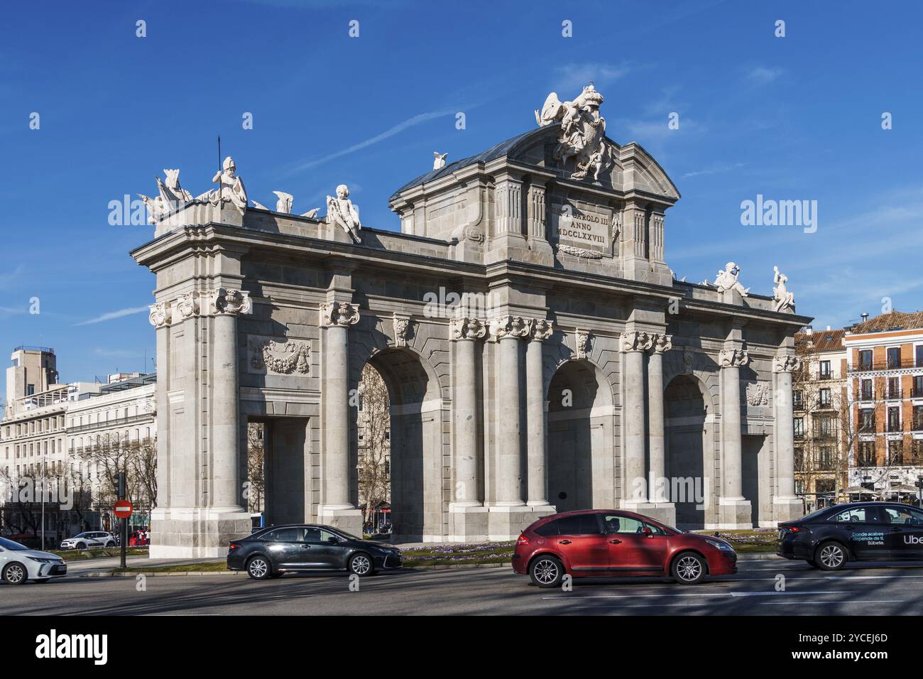 Madrid Spain January 28 2024 The Puerta De Alcala Neo classical 