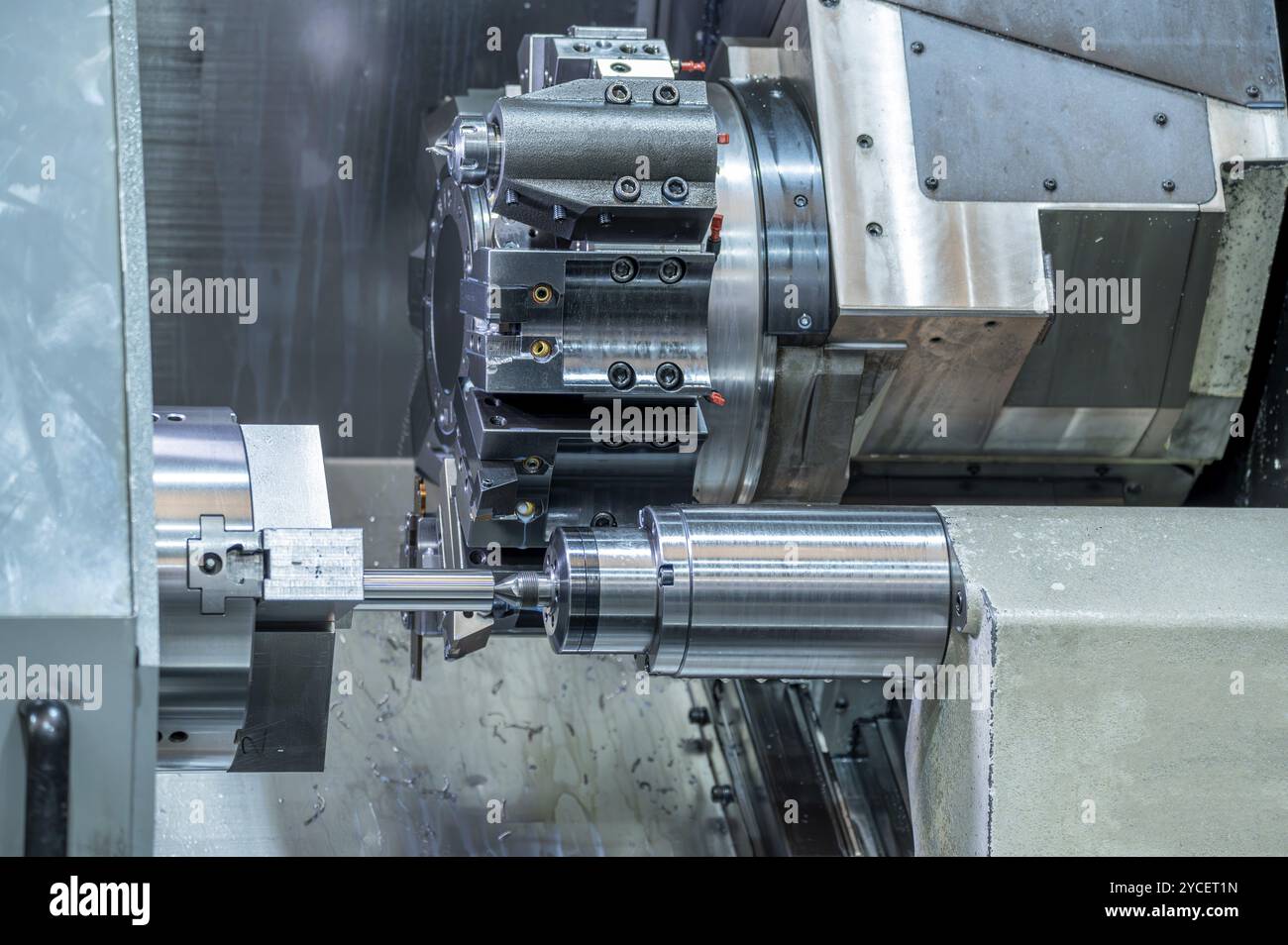 Work lathe cutting metal parts hi-res stock photography and images - Alamy