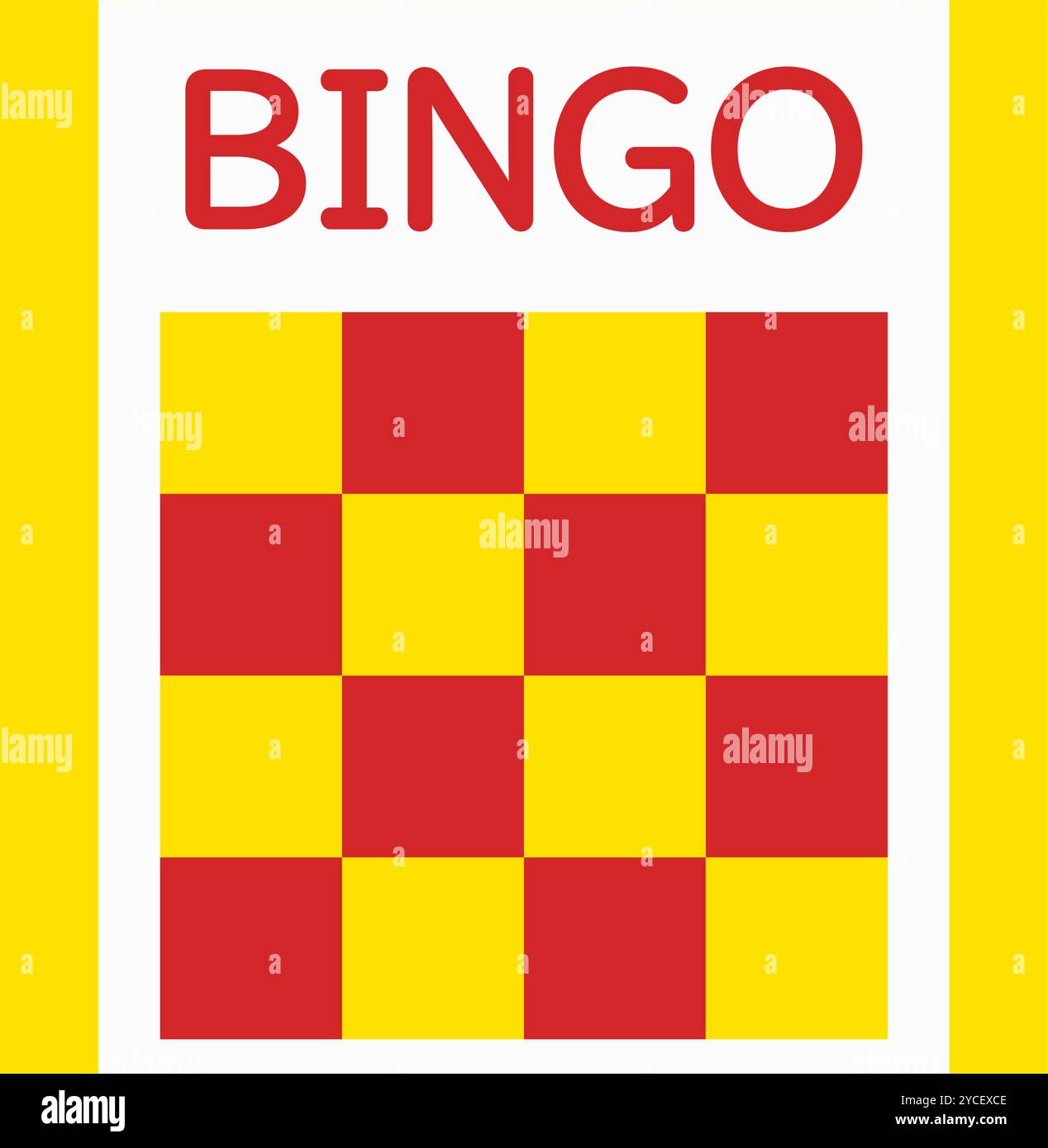 Bingo card icon, simple illustration, Vector Illustration Stock Vector ...
