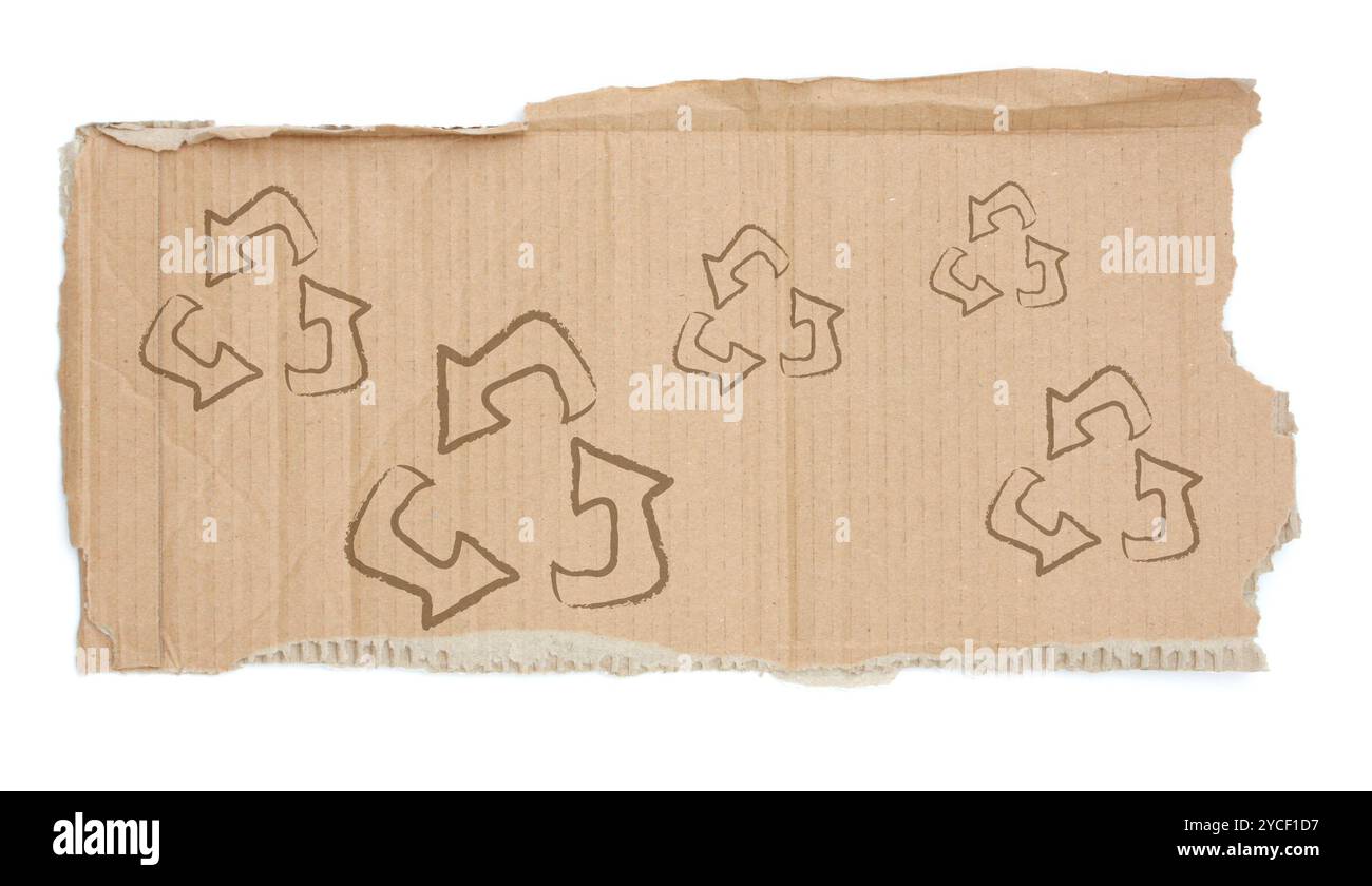 High res cardboard elements Stock Photo