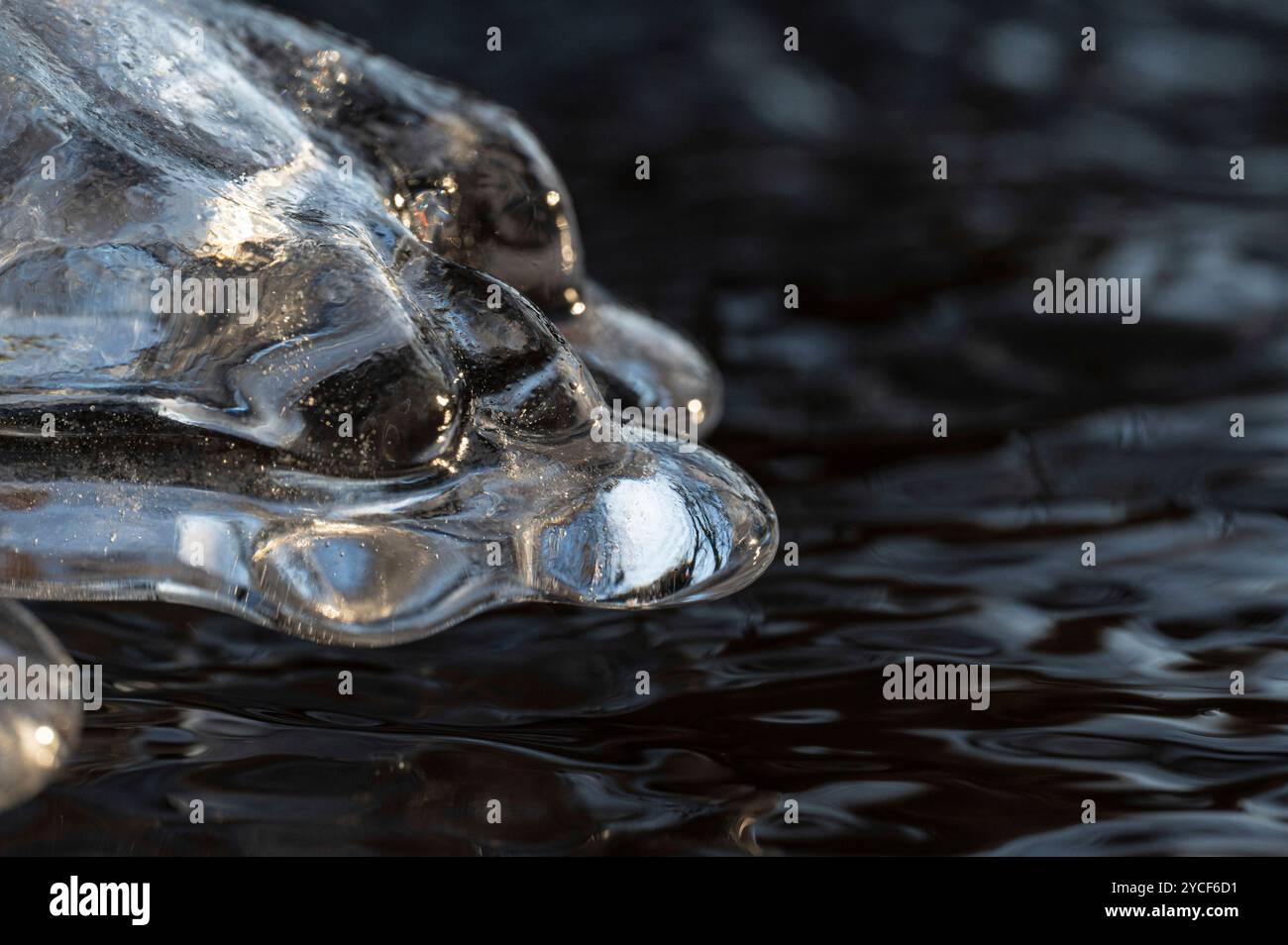 Natural ice sculptures on the water Stock Photo - Alamy