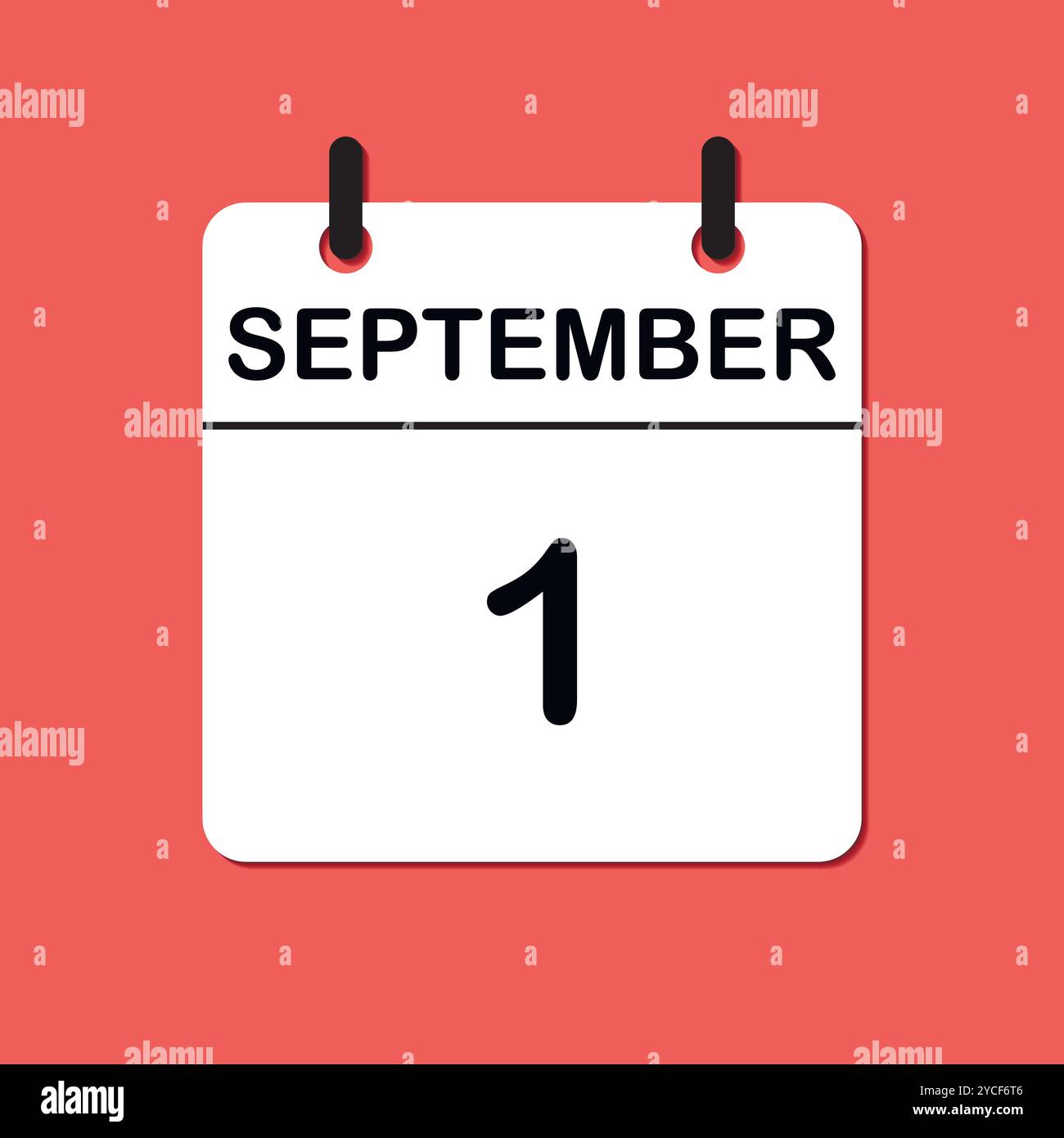 September 1. Daily Calendar icon for design. Simple design for business ...