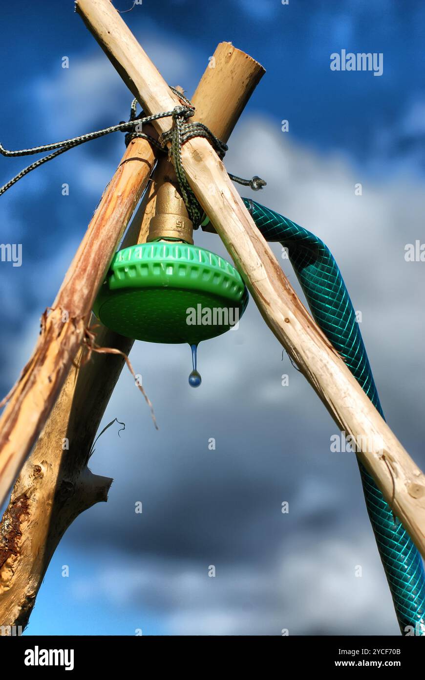 Handmade Shower At Open Air Stock Photo - Alamy