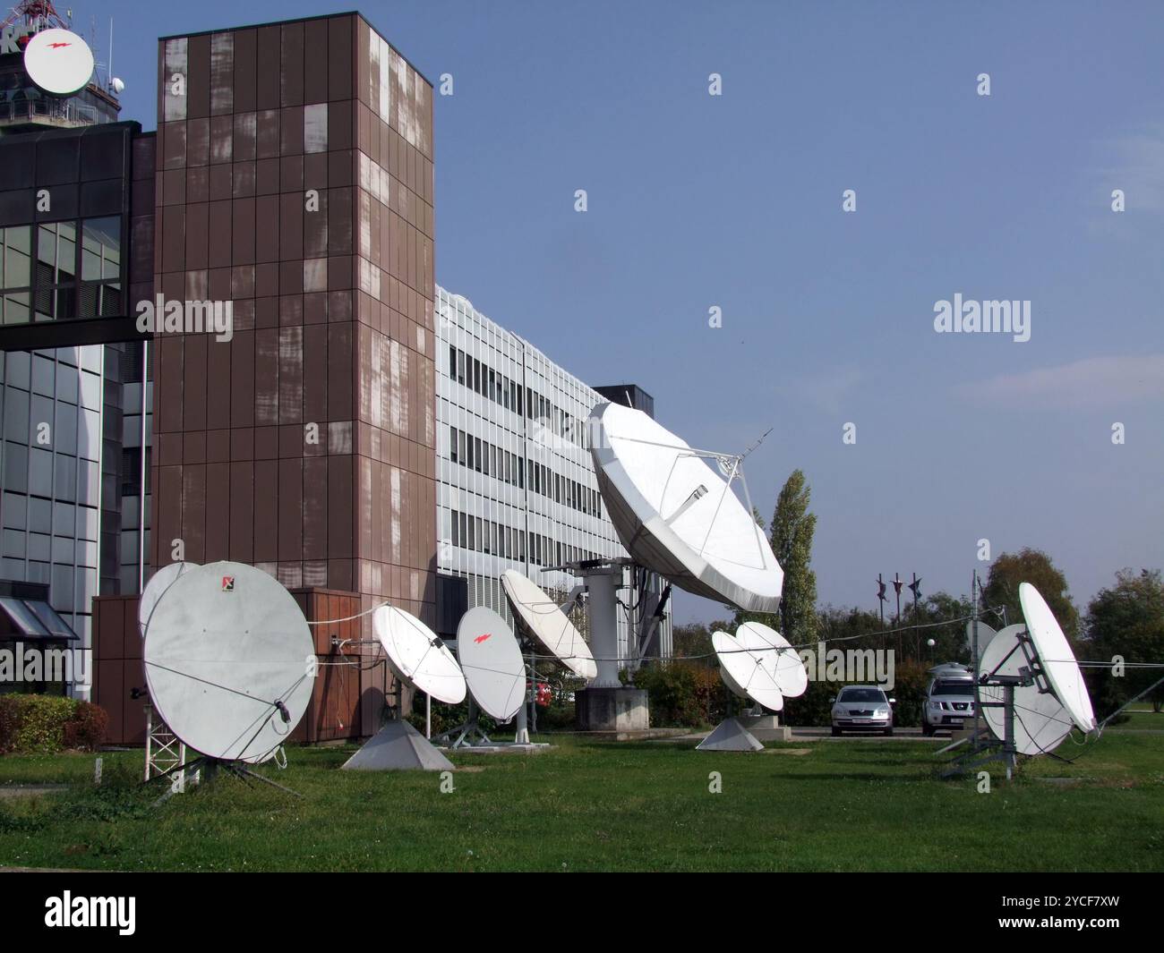 TV Station Up-link Stock Photo