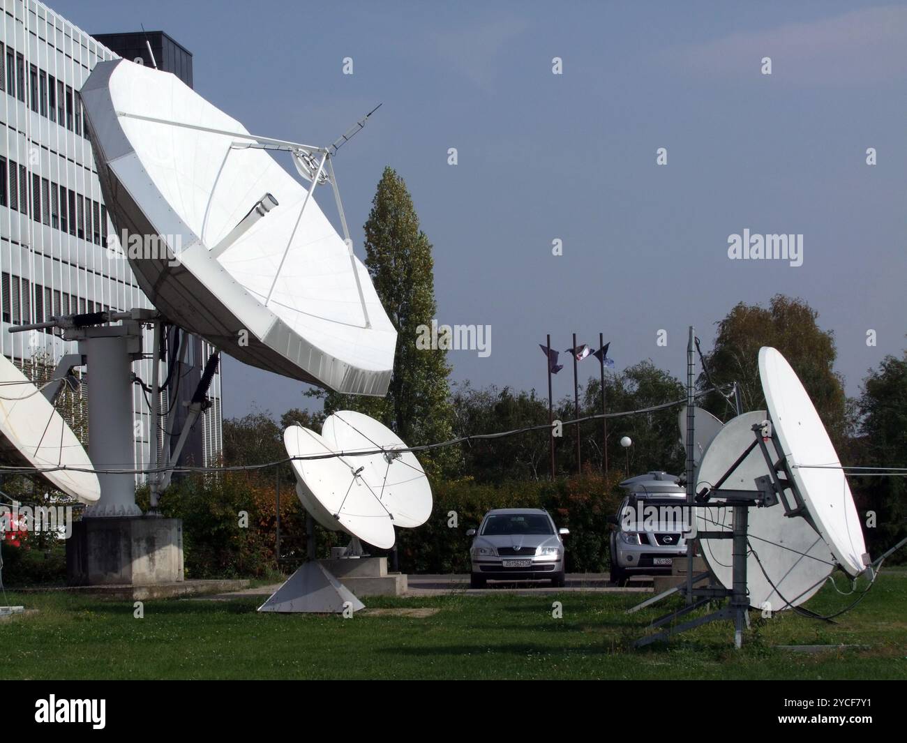 TV Station Up-link Stock Photo