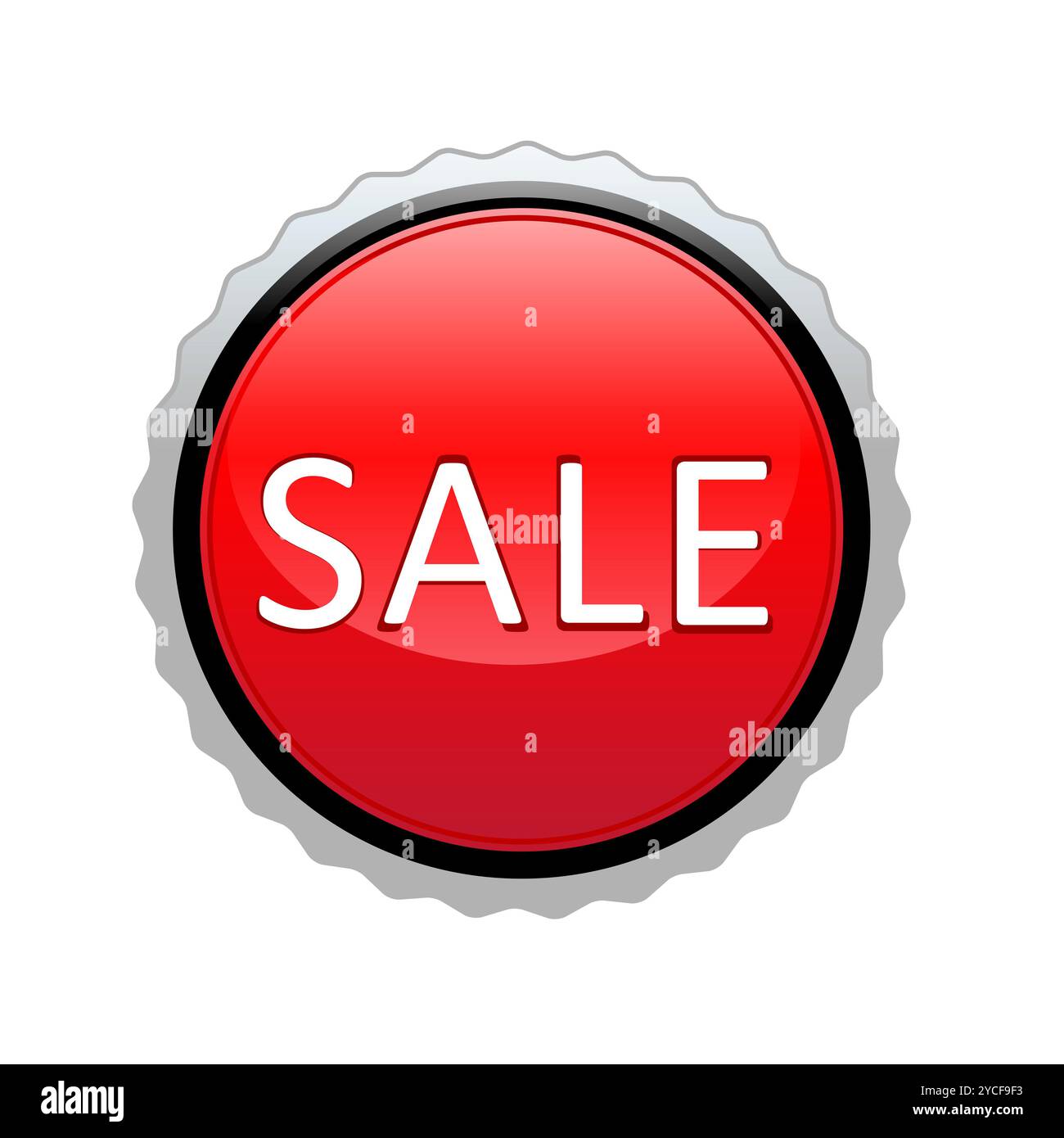 illustration of vector sale icon Stock Photo