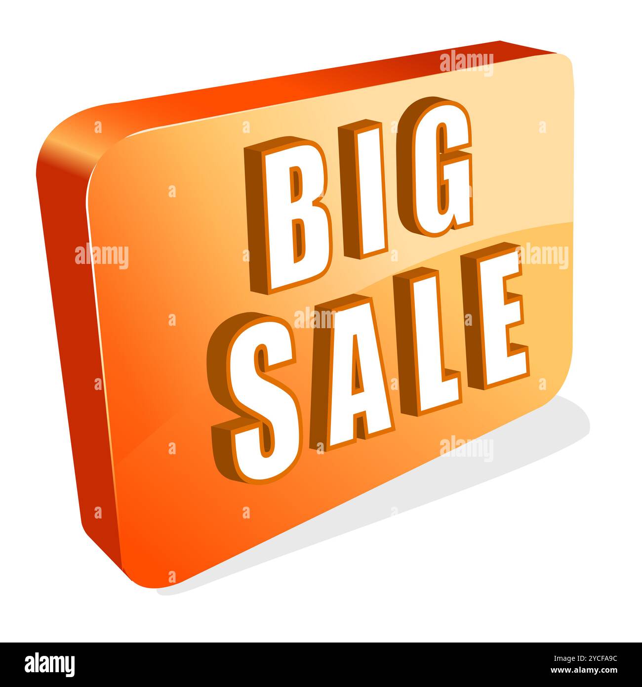 illustration of icon of big sale on isolated background Stock Photo