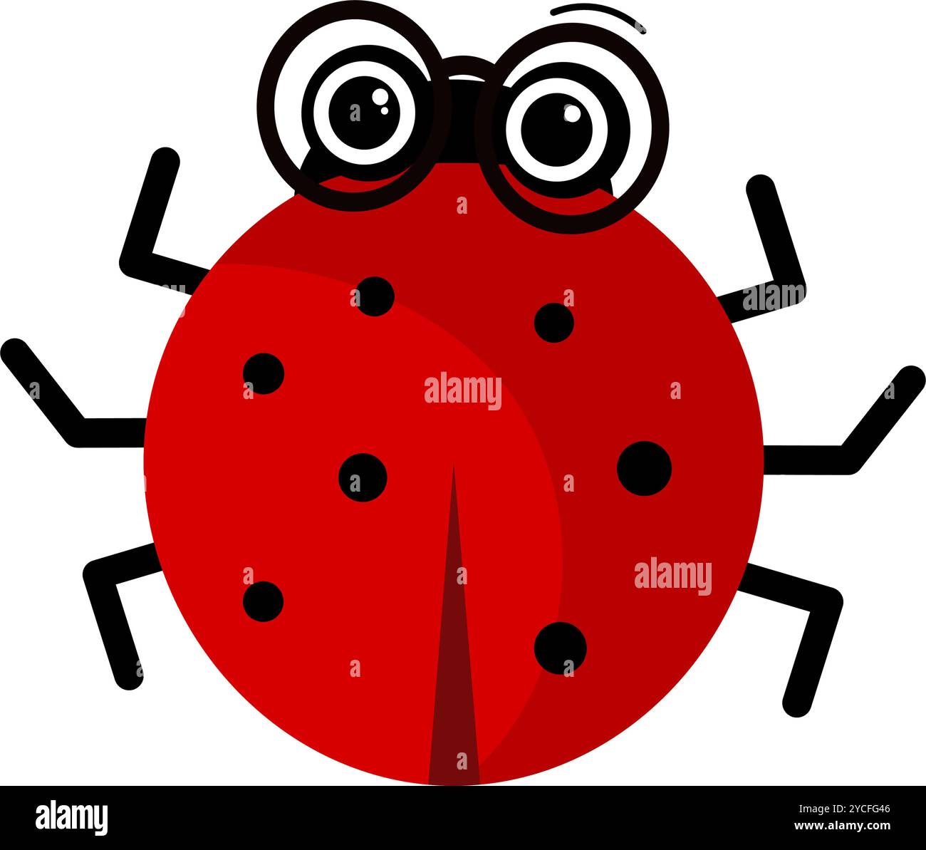 cute ladybug - vector illustration Stock Vector Image & Art - Alamy