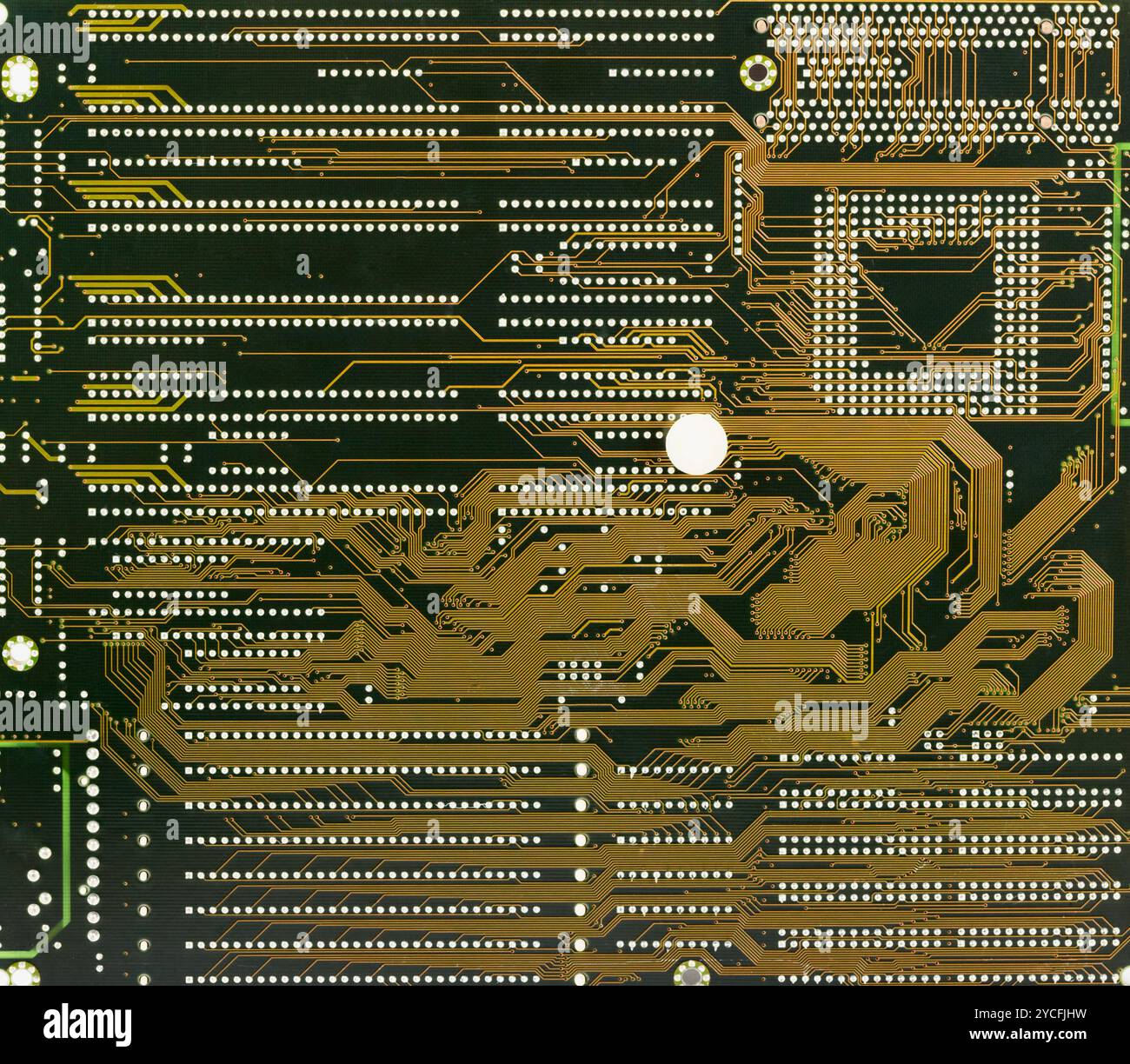 Circuit board electronic darck green background Stock Photo - Alamy