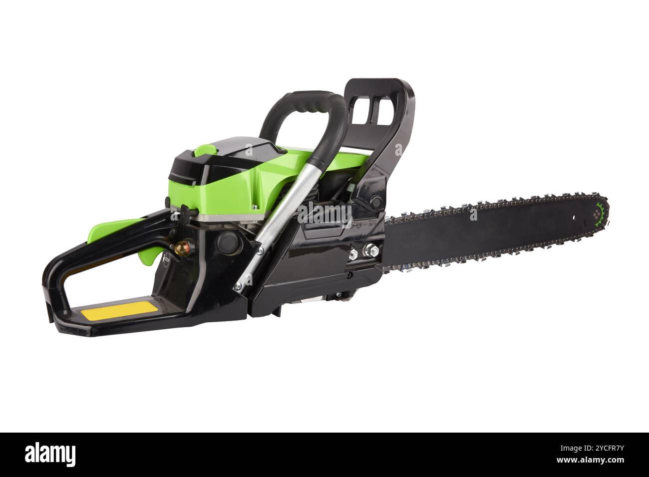 Chainsaw isolated on a white background Stock Photo