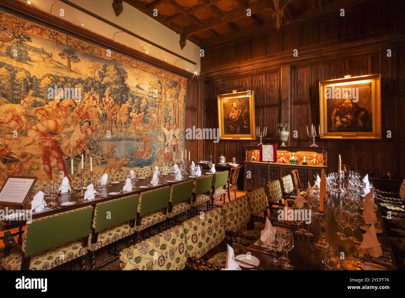 England, Kent, Hever, Hever Castle, The Dining Hall Stock Photo - Alamy