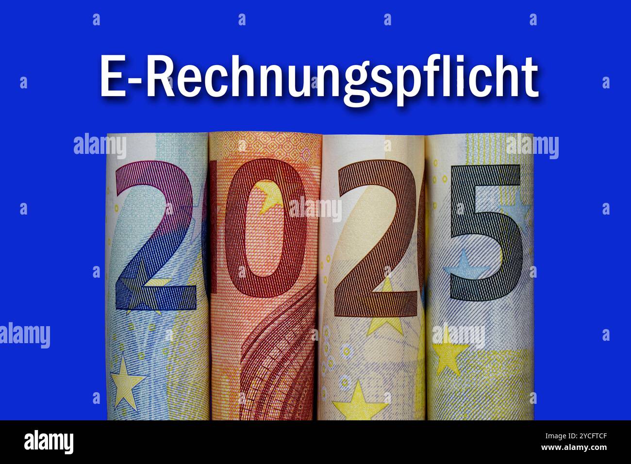 Jahreszahl 2025 aus Geldscheinen ERechnungpflicht Jahreszahl 2025 aus