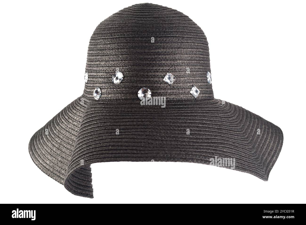 Woman big black hat hi-res stock photography and images - Alamy