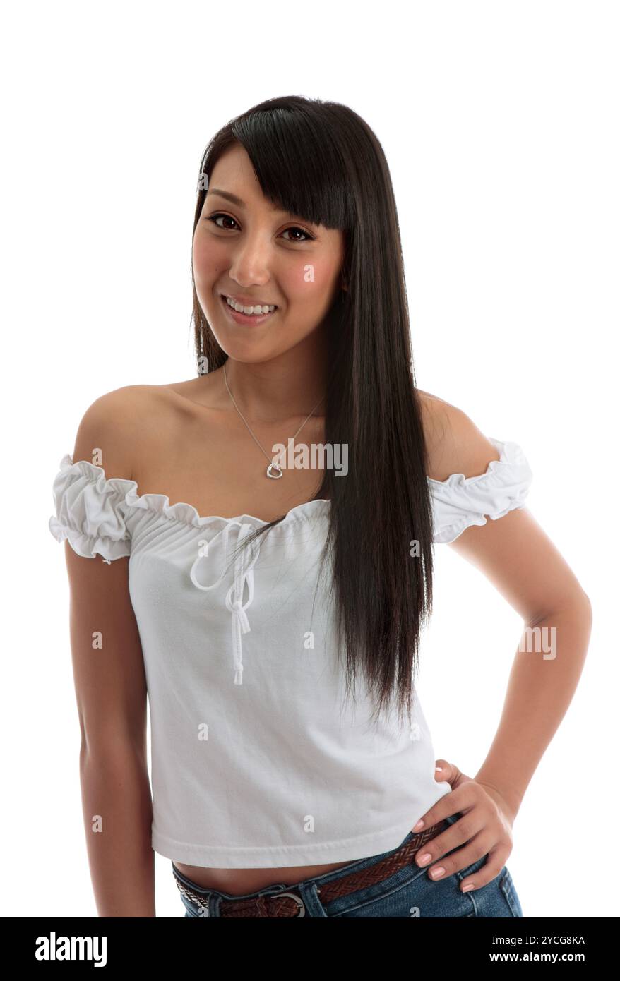 Young happy carefree asian hi-res stock photography and images - Alamy