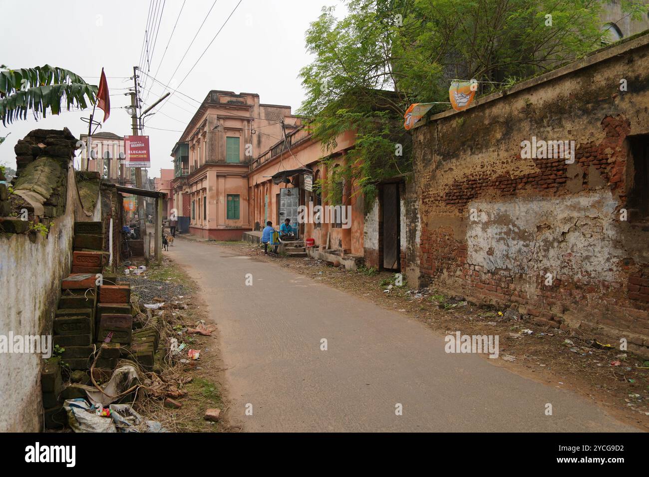 Baichi Railway Station Road. East Burdwan, West Bengal, India Stock ...
