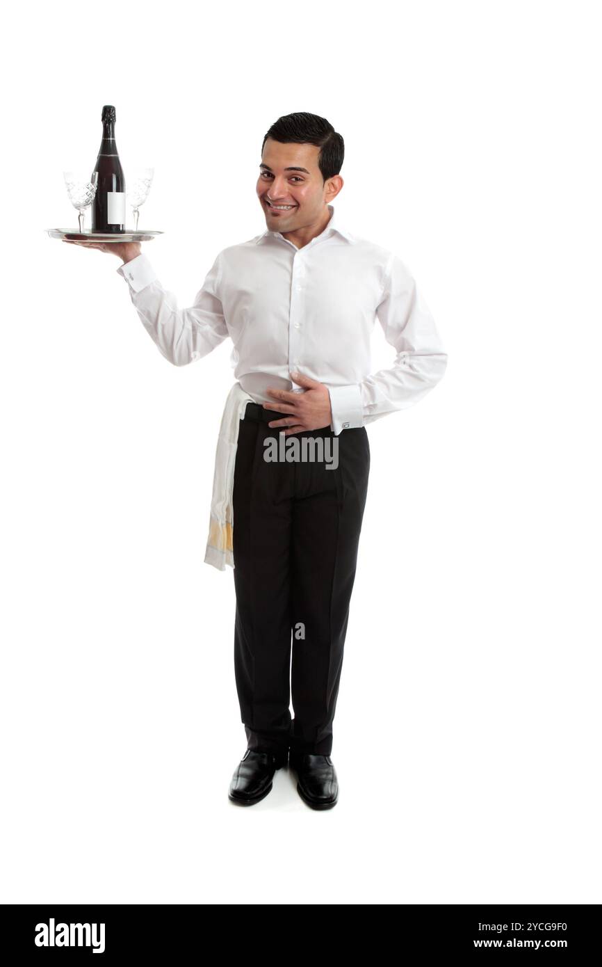 Restaurant waiter wine Cut Out Stock Images & Pictures - Alamy