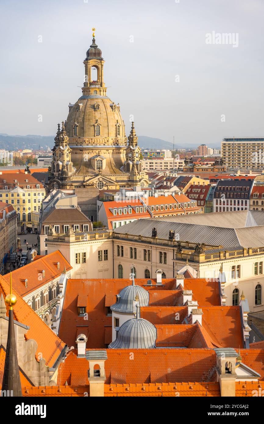 Aerial view of fed roofs and
