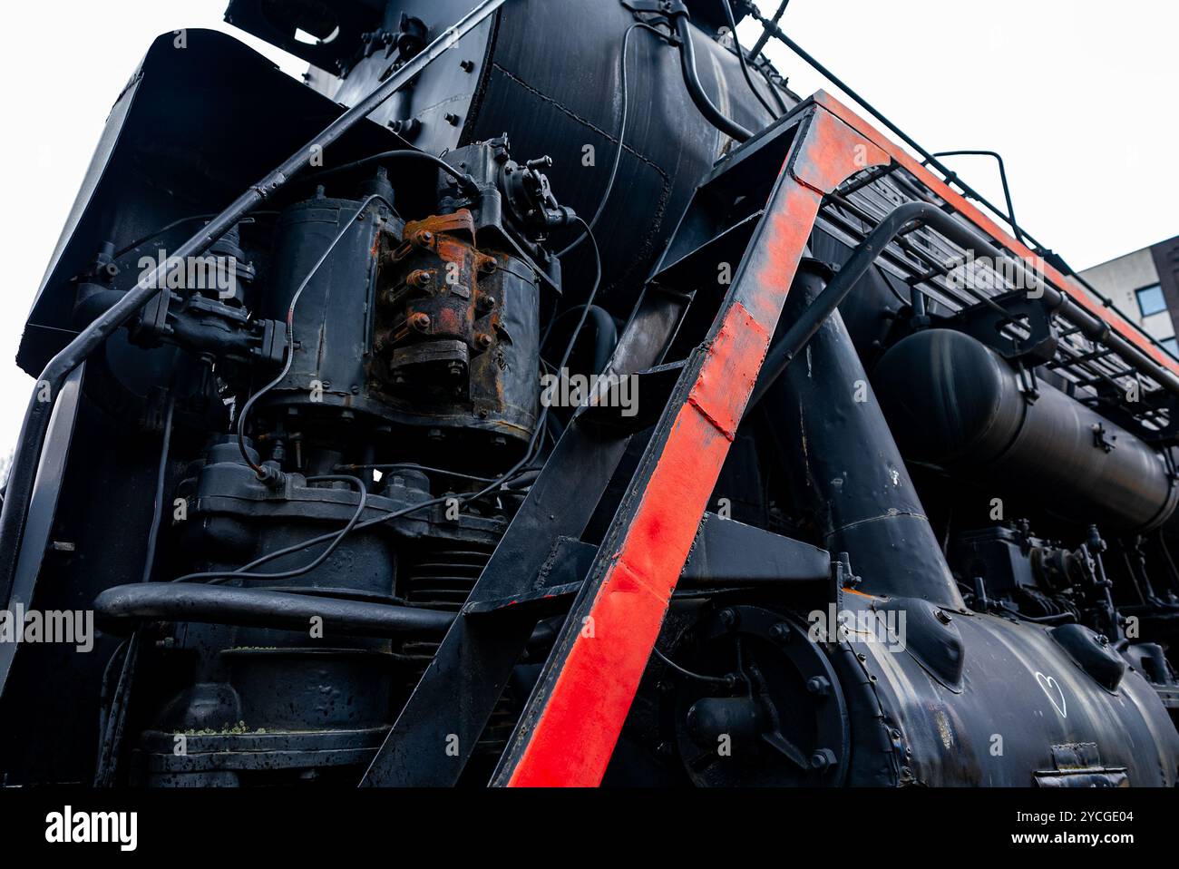 Soviet L Class Part of Soviet old steam locomotive class L Stock Photo - Alamy